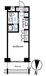 Verona亀戸LLH 2階ワンルームの間取り