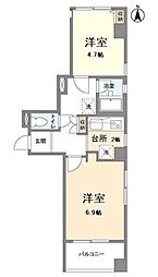 ユニティ 2Kの間取図画像