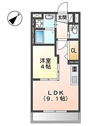 サン・ステージ 1LDKの間取図画像
