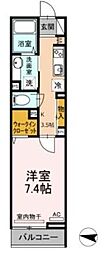 Eminence池上 1Kの間取図画像