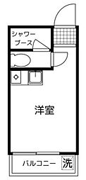 メゾン・ド・カナリ ワンルームの間取図画像
