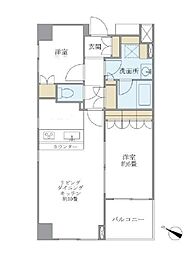 プレミアコート桜台 2LDKの間取図画像