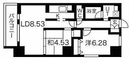 KLCTOWER 2LDKの間取図画像