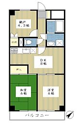 サンフェスタ茅ヶ崎 2SDKの間取図画像