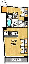 ロイヤル大山 ワンルームの間取図画像