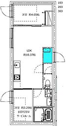 モンテパラッツォ大森山王 2LDKの間取図画像
