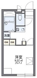 レオパレスルミエール 1Kの間取図画像