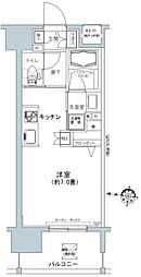 パークキューブ板橋本町 1Kの間取図画像