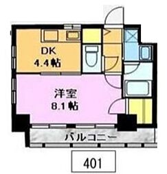 間取図画像 1K