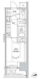 RELUXIA横濱鶴見III 1Kの間取図画像