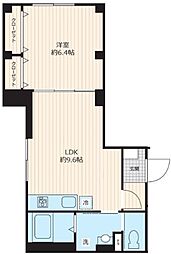 プラザN.J.B 1階1LDKの間取り