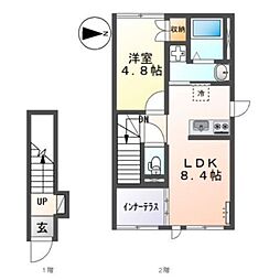 ソラール楓B 2階/202