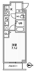 Ts Cuore梅ヶ丘 1階1Kの間取り
