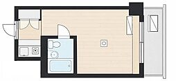 六本木ダイヤハイツ ワンルームの間取図画像