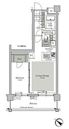 ParkCube西ヶ原STAGE 1LDKの間取図画像