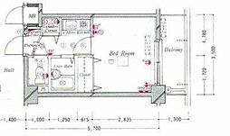 ロイヤルガーデン哲学堂 1Kの間取図画像