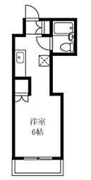 メゾン杉 ワンルームの間取図画像