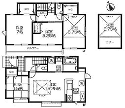 ＢＬＯＯＭＩＮＧ ＭＡＩＳＯＮ羽村市羽中 4LDKの間取り