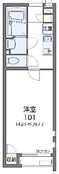 クレイノティアラ 1Kの間取図画像