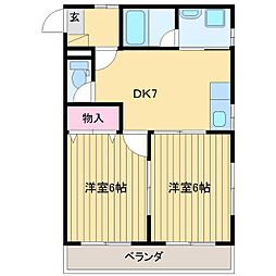 間取図画像 2DK