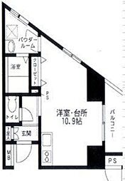 SKYPLAZA2 ワンルームの間取図画像