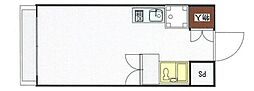 オリーブ ワンルームの間取図画像