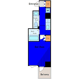 JR京浜東北・根岸線 蒲田駅 徒歩5分の賃貸マンション 5階1Kの間取り