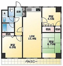ヴィラコーヨー 3LDKの間取図画像