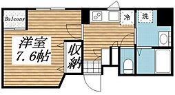 CASA FELICE 9階1Kの間取り