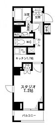 レジディア九段下 1Kの間取図画像