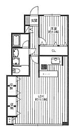 湯島ハイタウンB棟 10階1LDKの間取り