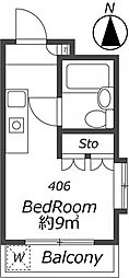 ラ・レジダンス・ド・V.I.P.パート1 ワンルームの間取図画像