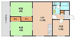 リバーサイドマンション 3LDKの間取図画像