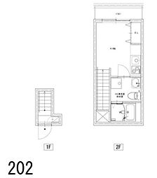世田谷区松原6丁目アパート ワンルームの間取図画像