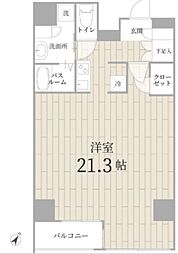 テラス銀座 1Kの間取図画像