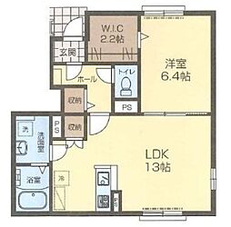 パウペリート2 1LDKの間取図画像