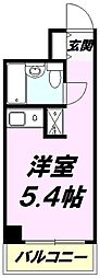 ライオンズプラザ八王子 ワンルームの間取図画像