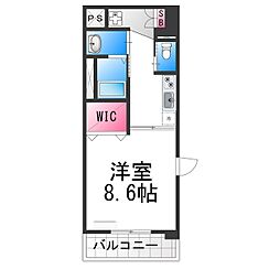 Ｒｅｉｓ　Ｈａｎｄｌｅｒ 5階1Kの間取り