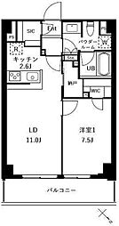 ザ・ケンジントン・レジデンスときわ台 4階1LDKの間取り