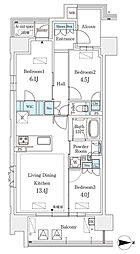 ＧＲＡＮＰＡＳＥＯ丸の内 1201 12階3LDKの間取り