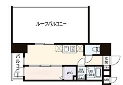 VISTA豊島 1Kの間取図画像