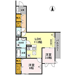 カーサ堺南花田D-room 1階