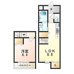 フジパレススリーハーブズ中百舌鳥町一丁 1LDKの間取図画像