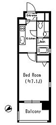 MFPRコート蒲田 ワンルームの間取図画像