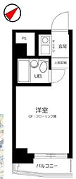 シティープラザ南麻布 1Kの間取図画像