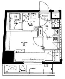 AZEST西巣鴨 1Kの間取図画像