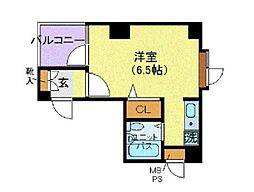東京メトロ副都心線 西早稲田駅 徒歩9分の賃貸マンション 10階ワンルームの間取り
