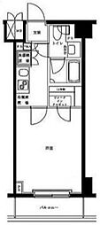 ルーブル清澄白河参番館 2階1Kの間取り