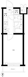 ルーブル早稲田六番館 1Kの間取図画像