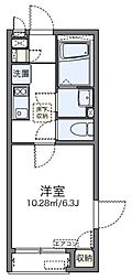 レオネクスト橋 1階1Kの間取り